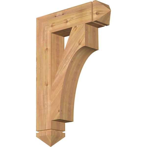 Ekena Millwork Westlake Arts & Crafts Smooth Bracket, Western Red Cedar, 5 1/2"W x 24"D x 36"H BKT06X24X36WTL03SWR - main